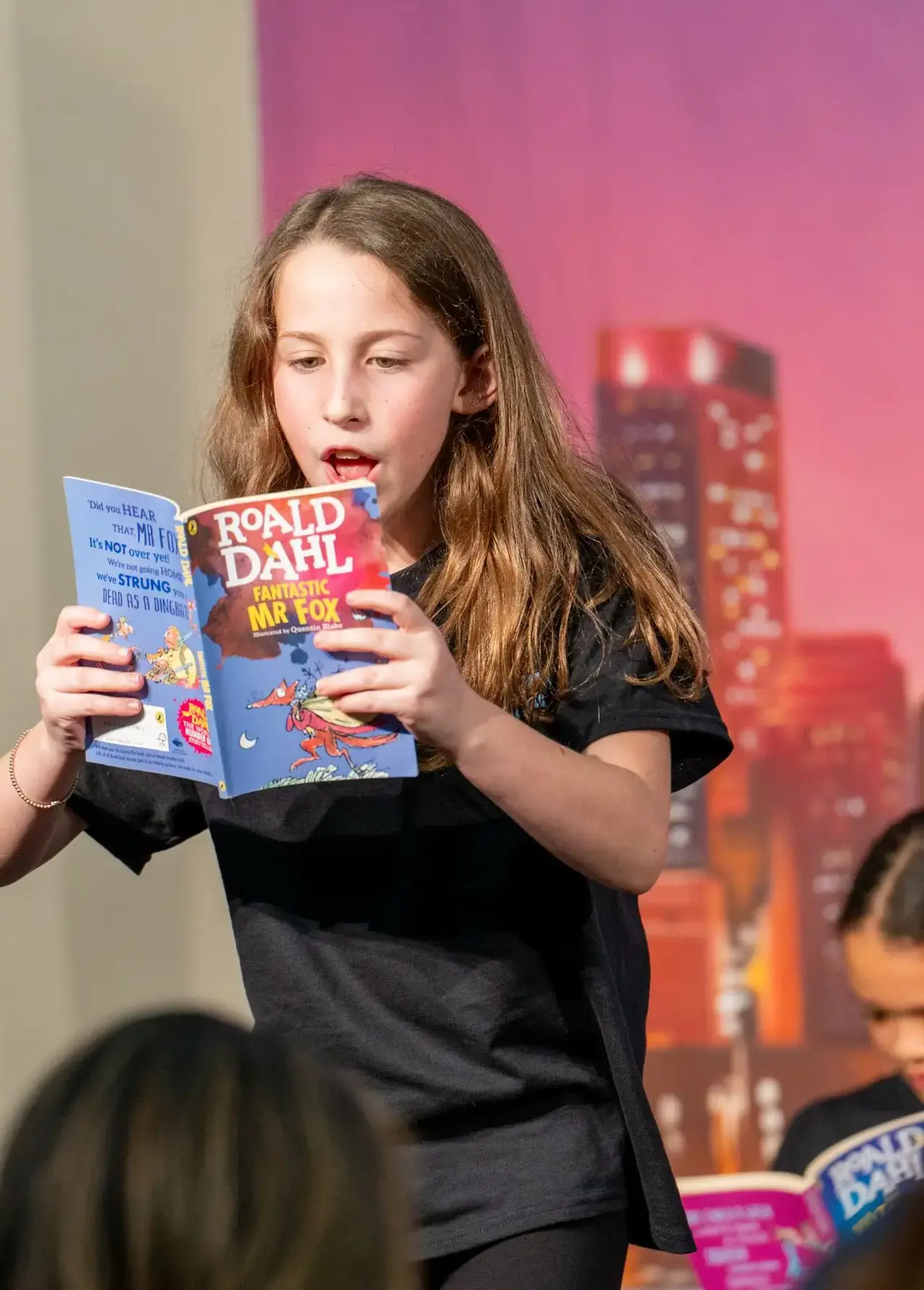 elementary theatre students