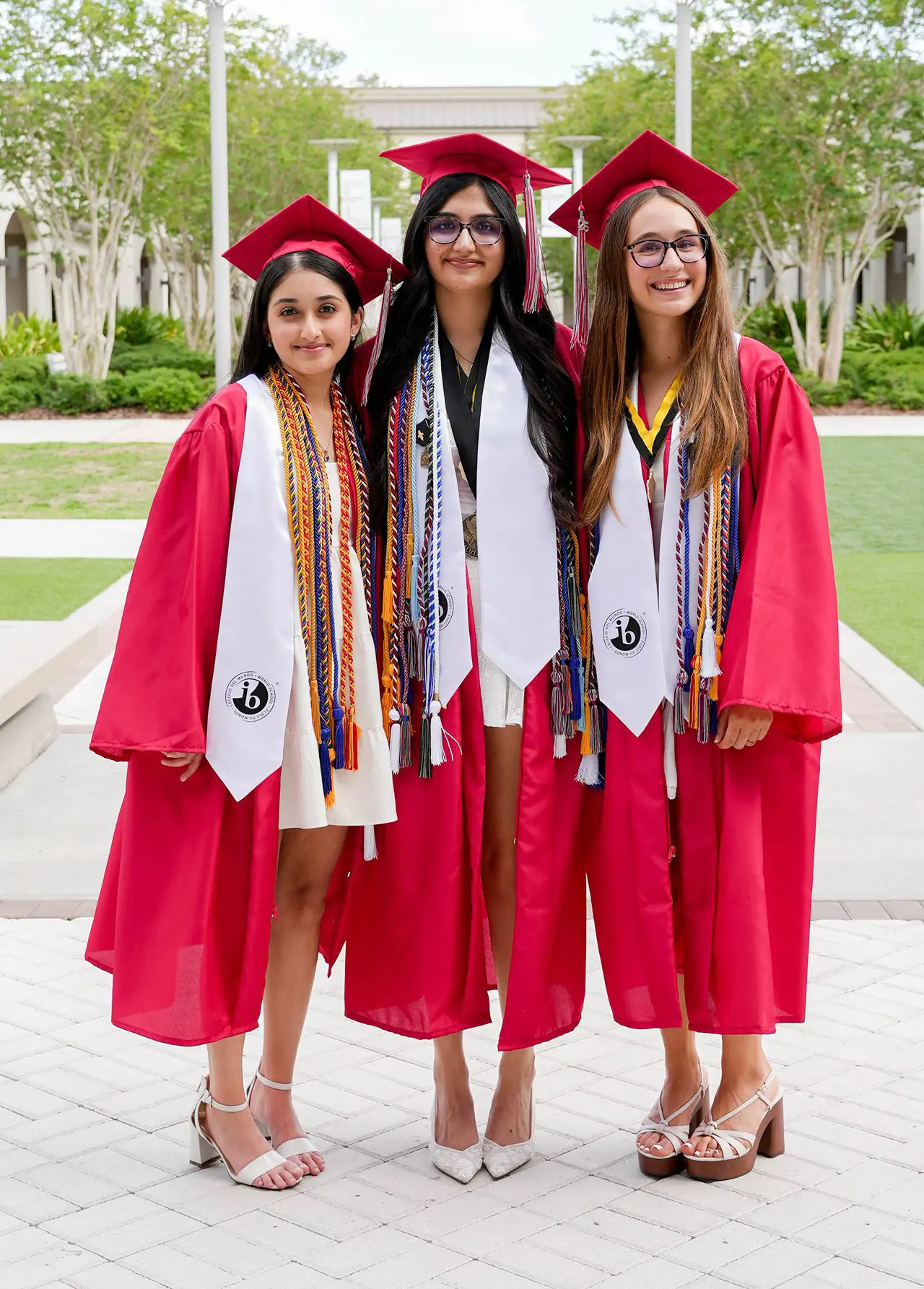 Graduation Photo with IB white stole