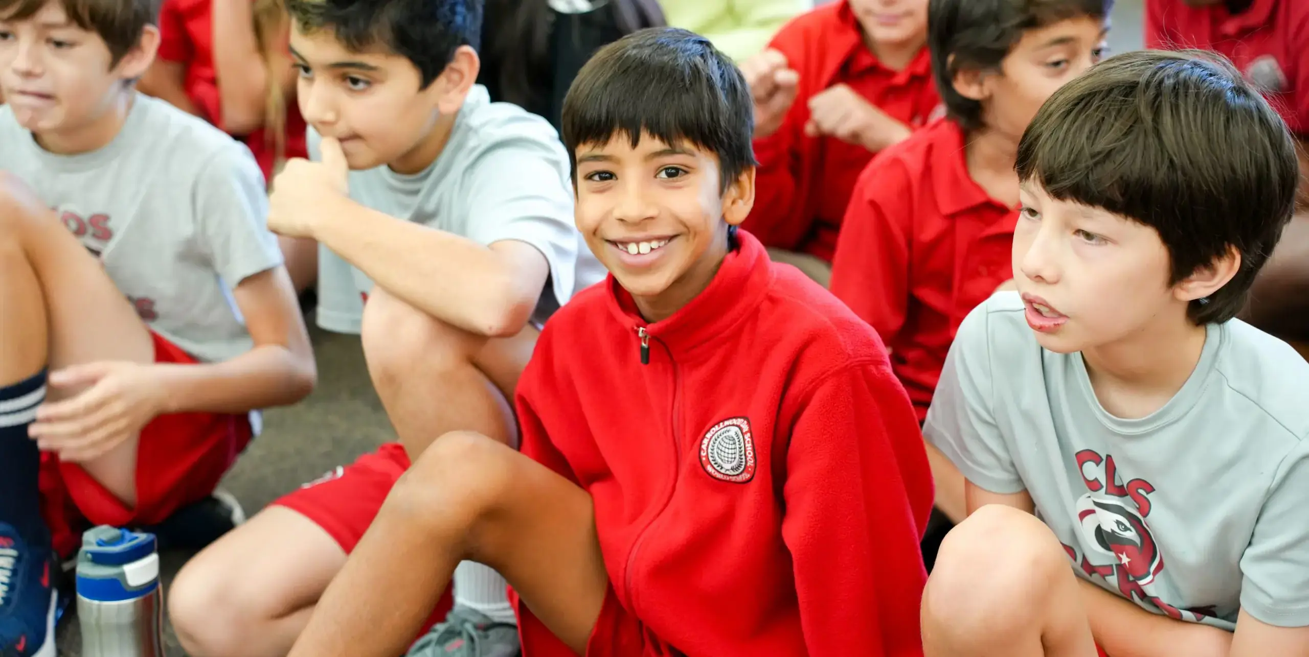 Happy smiling student