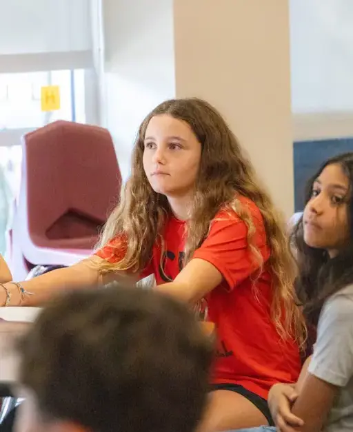 Middle School Student in the classroom